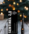Sentinel 2000 Lumen Rechargeable Flashlight, 10.5-Inch Handheld LED with USB Cord and Magnetic Gift Box on display.