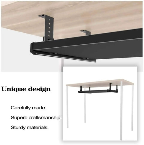 Heavy Duty Full Extension Keyboard Drawer Slides With Soft Close Ball Bearing Runners Top Mount Black 290mm 12 Inch And 10 Inch