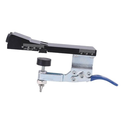 Side view of Pocket Hole Jig Kit With Aluminum Alloy Build Easy Quick Clamp Adjustable Depth And 15 Degree Drill Angle For Precise Pocket Joints