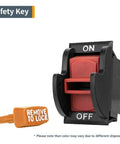 Straight Up Heavy Duty Plug And Play Dual Voltage Safety Toggle Switch 16 Amp On Off with safety key for workshop machinery.