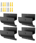 Heavy Duty Ladder Hanger Wall Mount Garage Hook Set For Wheelbarrows And Tools 4 Pack Durable Steel Rust Resistant