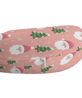 Women's Travel Neck Pillow For Sleeping And Napping On The Go, Comfy Soft Polyester Comfort, Ultra Portable, Multi Functional Support For Office, Home, And Christmas Pink Xmas Tree Santa Claus Decor.