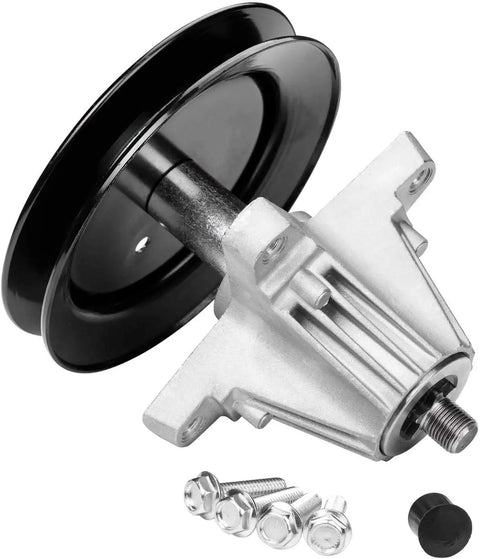 Bulletproof Blade Spindle Assembly Fits Craftsman Cub Cadet Troy Bilt 42 Inch Riding Lawn Mower Deck with mounting bolts.