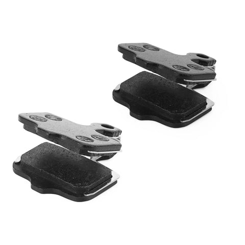 Sturdy Front And Rear Disc Brake Pads For Lectric XP Trike And XP Series With Hydraulic Brakes Two Pack Beefed Up For Rugged Rides And All Terrain E Bike Upgrades, black resin pads