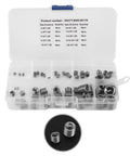 Wire Screw Sleeve Set, 60 Pieces, 304 Stainless Steel Thread Repair Inserts Kit With Plastic Box shown open with visible inserts.