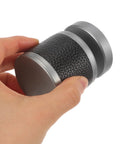 Top Shelf Single Cylinder Deadbolt With A Sleek Hidden Ball Handle For Interior Bedroom Doors Keyed Alike, held in hand.