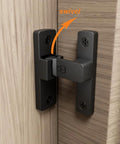 Heavy Duty Flip Latch Lock 90 Degree Or 180 Degree Sliding Swing Door Bolt For Gate Barn Garage Garden Fence Shed Window Cabinet Gold Finish Zinc Alloy Construction Weather Resistant For Outdoor And Indoor Use Easy To Install Durable Security mounted on wooden door