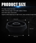 Heavy Duty 40Mm Wheel Balancer Centering Cone With Dual Collet Hub Centric Adapter For Light Trucks And Suvs showing size dimensions and construction.