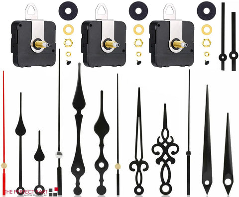 DIY Clock Movement Kit With High Torque Long Shaft Quartz Mechanisms And Replacement Wall Clock Parts Hands Set