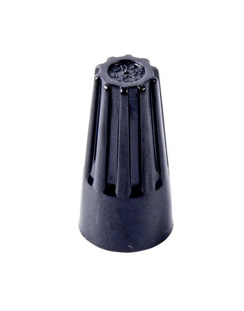 Hi Temp Screw On Wire Connectors For 22 To 14 AWG Electrical Wires Black Ten Thousand Bulk Pack showing heavy duty wire nut