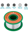 Ultra Thin 0.3mm Solder Wire For Precision Electronics Soldering Rosin Core Lead Free No Clean Sn99 Ag0.3 Cu0.7 Alloy Fast Melting RoHS 30g spool