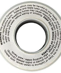 Top view of spool with warning label for Leaded Solder Wire No Clean Flux Core 63/37 Tin Lead.020 Inch Spool 4 Oz Multicolor