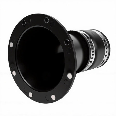 Upgraded 2.5 Inch Magnetic Dust Collection Hose Connector With Powerful Rubber Cuff Coupler for quick release shop vacs.