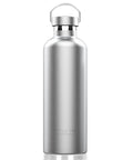Heavy Duty 34oz Vacuum Insulated Stainless Steel Water Bottle with wide mouth cap and durable finish.