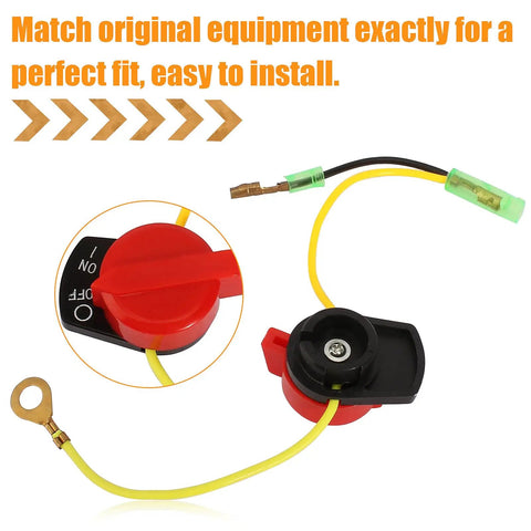 Low Oil Alarm Sensor With On Off Engine Kill Switch For GX160 GX200 GX240 GX270 GX340 GX390 5.5HP To 13HP Motors Replacement Part Easy Install Durable Safety Shutoff For Lawn Mowers Generators Water Pumps