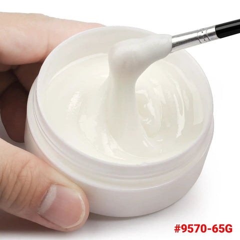 9570 Rosin Soldering Paste Flux No Clean For Electronics, Quick Bonding For SMDs And Through Hole Joints, 2.29oz jar in hand