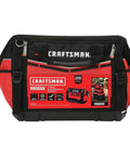 Front view of VersaStack Zippered Tool Bag With 31 Pocket Organizer Built For Heavy Duty Hauling Durable 1680 Denier Fabric