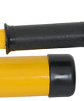 Close-up of handle on 10 Ton Hydraulic Knockout Hole Punch Driver Kit for One Half to Two Inch Electrical Conduit Holes