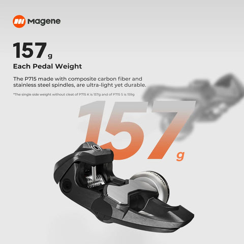 Dual Sensing Left And Right Power Meter Pedals Ride Ready For Cycling With One Percent Accuracy SPD SL Compatible close-up