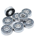 8 Piece Set 608RS ABEC-11 Shielded Bearings For Skateboard And Scooter, 2RS Waterproof Rustproof Coated Miniature Roller Bearings Kit For Street-Ready, Ultra Smooth Rides And Heavy Load Performance.