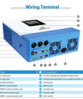 Wiring terminal of 5000W 48V Pure Sine Wave Solar Inverter Charger With 100A MPPT And 40A AC Battery Charger, 120V Output