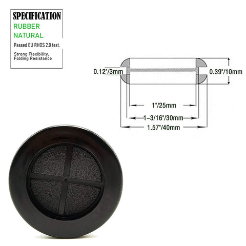 Rubber Grommets For Wiring One And Quarter Inch Hole Double Sided Plugs For Firewall And Automotive Use Cut To Size Grommets