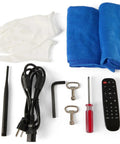 Slide A Slick 43 Inch Digital Display Advertising Floor Stand Into Your Spot For Legit 1080p Lcd accessories including gloves, remote, and tools.