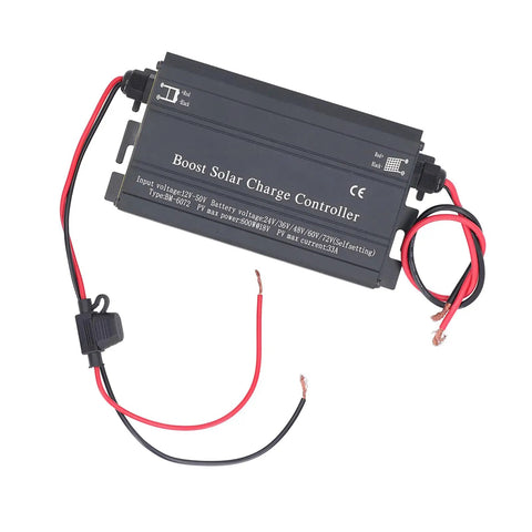 Big Time Mppt Solar Charge Controller Kicking Out Knockout Output At 600W For Panels And EV Charging, featuring black aluminum housing.