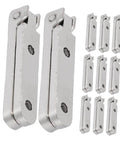 12 Pack Zinc Alloy 90 Degree Folding Hinges For Jewelry Boxes And Small Cabinets, Miniature Wood Cabinet Hardware For DIY Crafts