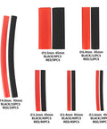 Heat Shrink Tubing Kit Pro Grade 300 Pieces Adhesive Lined Three To One Ratio Marine Grade Black and Red Various Sizes Display