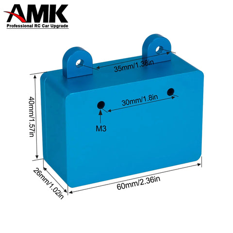 Beefy CNC Aluminum RC Crawler Fuel Cell Receiver With Simulated Fuel Tank Fits SCX10 PRO RR10 Capra And Other Crawlers Roll Cage