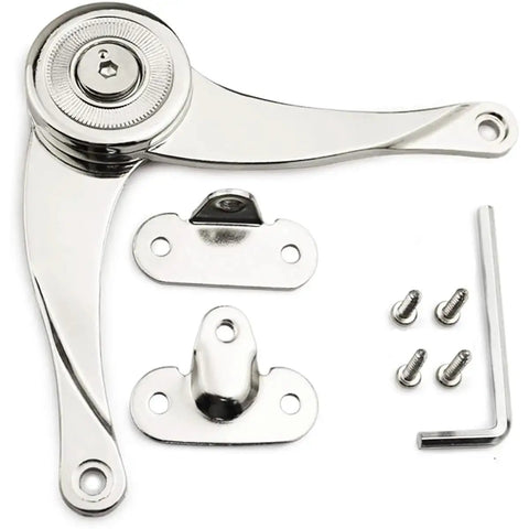Soft Close Lid Support Hinge For Cabinets And Drawers Folding Lid Stay Black Finish Heavy Duty Home Hardware accessories