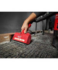 M12 Air Tip Utility Nozzle Gonna Handle Any Mess Without Raising Hell Silver Hand Vac Attachment in action cleaning dust on carpet.