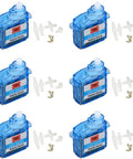 Six Pack Micro Coreless RC Servo 4.3g Digital 3.6V-4.8V with accessories for RC airplanes flight control
