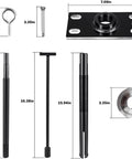 Pro Grade Gimbal Bearing Installer Kit With Puller Remover And Engine Alignment Tools For Mercruiser MR Bravo OMC Cobra And Volvo Stern Drives Replacement Set, various tool components with measurements shown