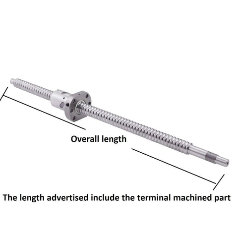 Top Notch High Precision Ball Screw SFU1605 RM1605 1300mm Length 16mm Diameter with Ballnut and Housing