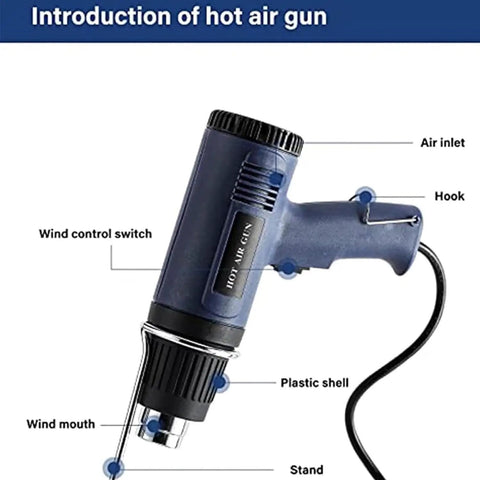 This 24 Inch Shrink Wrap Machine And Heat Sealer Is A Total Game Changer For Home Or Business. With An 800W Infrared Heater And A Powerful 1500W Heat Gun, It Handles PVC POF Film Like A Dream. The Durable Iron Construction Lasts Forever. Seal Cut Pack hot air gun with wind control switch and plastic shell features.