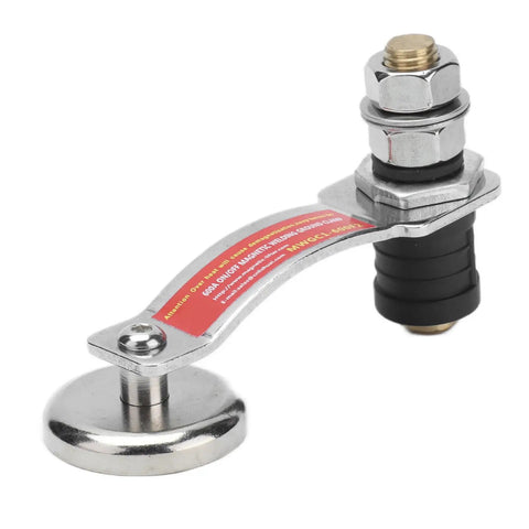 Heavy Duty Magnetic Welding Ground Clamp with Massive Suction Grip Rock Solid Copper And Iron Build For 60 KG Pull Force Professional Grade Reliability, showing metal base and copper components.