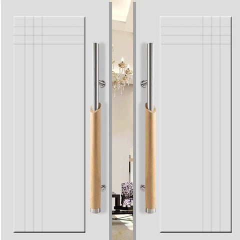Dual Function Office Glass Door Handle For Conference Rooms And Sliding Doors Stainless Steel Hardware That Resists Rust Smooth Grip And Slick Look For 600Mm Or 1200Mm Doors