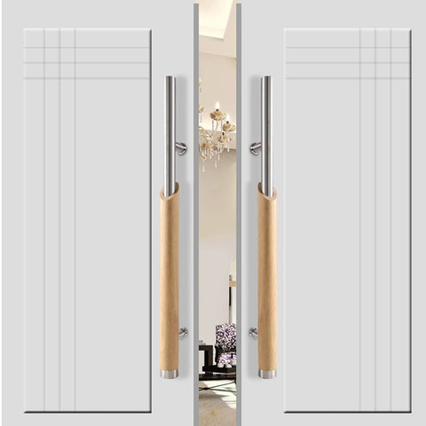 Push And Pull Office Door Handle In Stainless Steel For Glass Doors And Conference Rooms Sliding Door Pull Handle Rust Resistant Smooth To Use Durable Door Hardware Available In 600 Millimeter Or 1200 Millimeter Lengths on glass doors