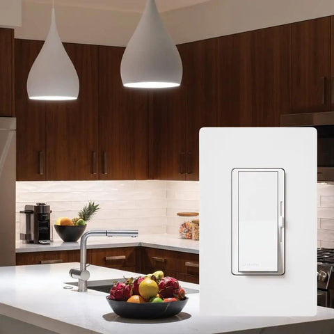 Diva Reverse-Phase Dimmer Switch For ELV And LED Lighting, 250W LED Or 500W ELV, Single Pole And 3-Way, 120V, Neutral Required