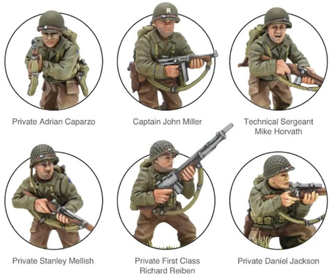 US Rangers 28mm Plastic Miniatures For World War II Tabletop Wargaming 30 Highly Detailed Infantry Figures With Dope Weapon Configs And Command Options