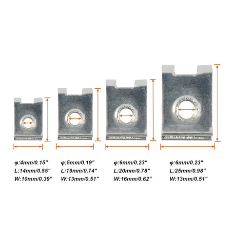 Knockout Deal 80 Pcs Automotive Screws Plastic Push Rivets Fender Bumper Panel Clips Self Locking Retainer Fasteners assorted sizes