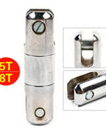 Heavy Duty Cable Pulling Swivel With 5 Ton Load Rating And Anti Twist Ball Bearings Forged From Galvanized Steel for lifting.