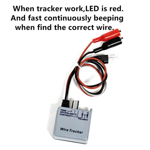 Tone Generator Kit And Wire Tracer For Pros And DIYers High Accuracy Cable Toner Detector Line Finder with LED indicator and wires