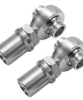 Beefy Heavy Duty Seven Eighths Inch UNC Fourteen Thread Heim Joint Rod End Kit For Steering And Suspension Fits One Point Five Inch Tubing Includes Spacers And Lock Nuts Steel Construction Delivers Reliable Long Term Performance, two steel rod ends