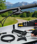Upgrade Your Ride With This 4 Piece Aluminum Bicycle Brake Set For Mountain And Road Bikes, Left And Right Levers, Cables
