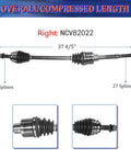 Front 4WD CV Axle Shaft Assembly For Jeep Patriot And Compass 2007 2008 2009 2010 2011 2012 2013 2014 2.4L Automatic CVT