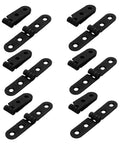 Heavy Duty Black Metal Folding Table Hinges Set 12 Pieces 76x15x2mm Round Edge 270 Degree Foldable Butt Hinges For Home Office Desk Cabinet And Dining Tables Smooth Quick Flip Hardware For Easy Setup
