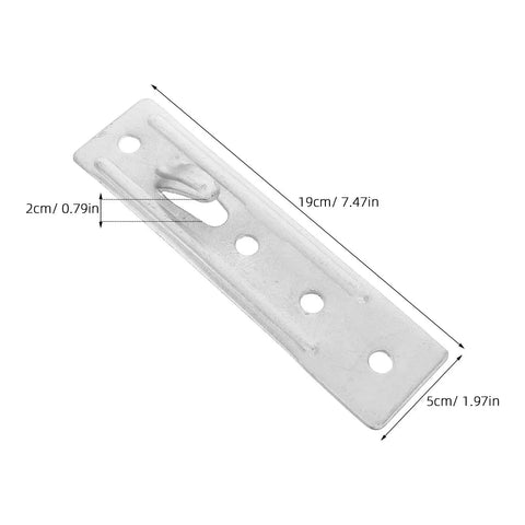 Heavy Duty Water Heater Wall Mount Bracket Kit 2 Pack Hollow Wall Supports For Secure Easy Install DIY Friendly Space Saving Mounting For Home Appliances Durable Metal Brackets For Water Heaters And More, 19cm silver plate